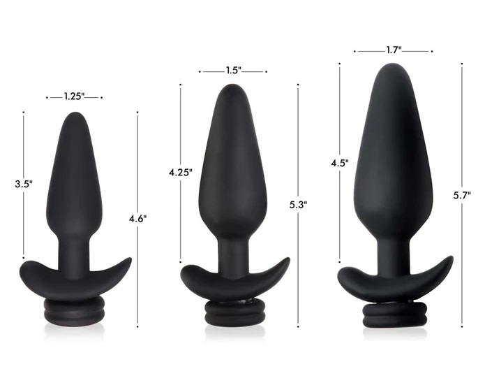 Add vibration to your tail! These interchangeable plugs are ... Tailz - Snap-On Vibro Anal Plug S - Black photo-5