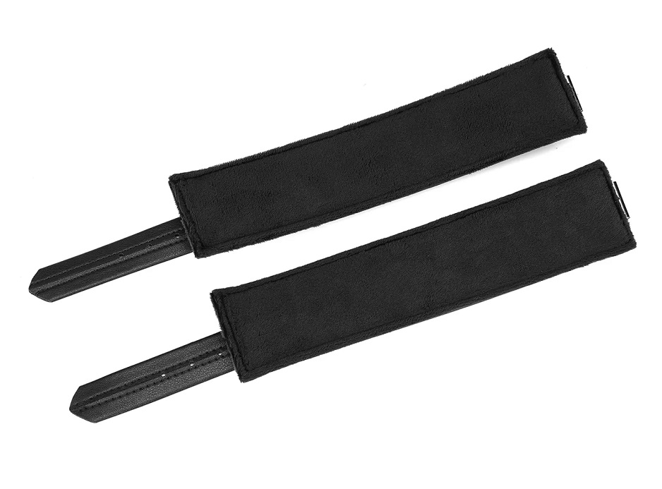 Eco-friendly material, composed of 50% recycled leather and ... Liebe Seele - Black Bond Wrist Cuffs photo-3