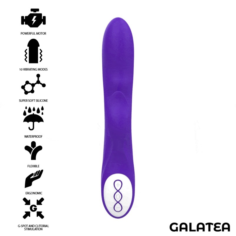 Galo, a masterpiece of erotic sensations. Galo has three ind... Galatea - Galo Rabbit Vibrator - Purple photo-7