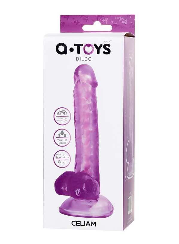 Celiam flexible dildo is an interesting toy that opens up ad... A-Toys - Celiam Flexible Dildo 20.5cm - Purple photo-14