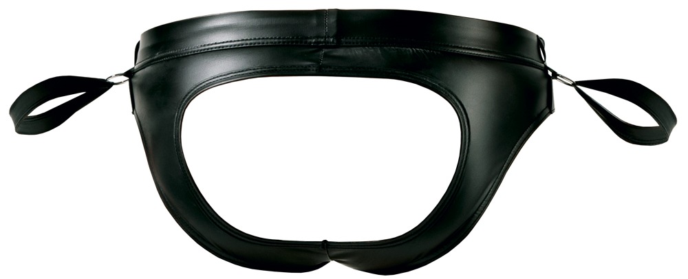 Exclusive, captivating design!
Exciting open back jock brief... Svenjoyment - Jock Bondage - Black - XL photo-6