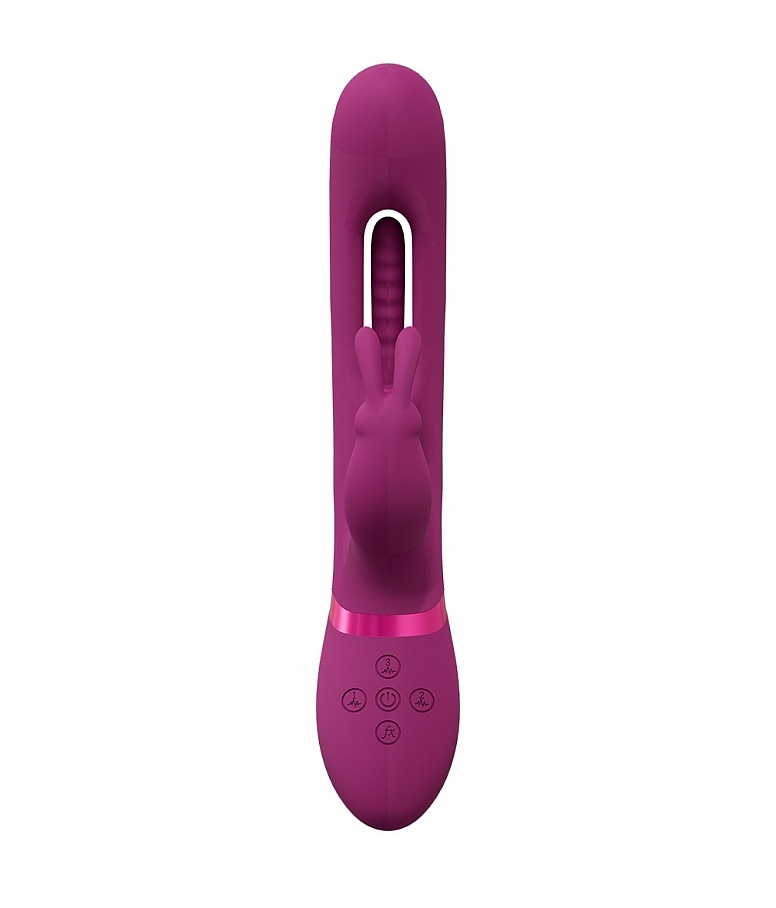 The unique design of the VIVE MIKA Flapping Tongue Rabbit vi... Vive - Mika Flapping Rabbit Vibrator - Pink photo-3