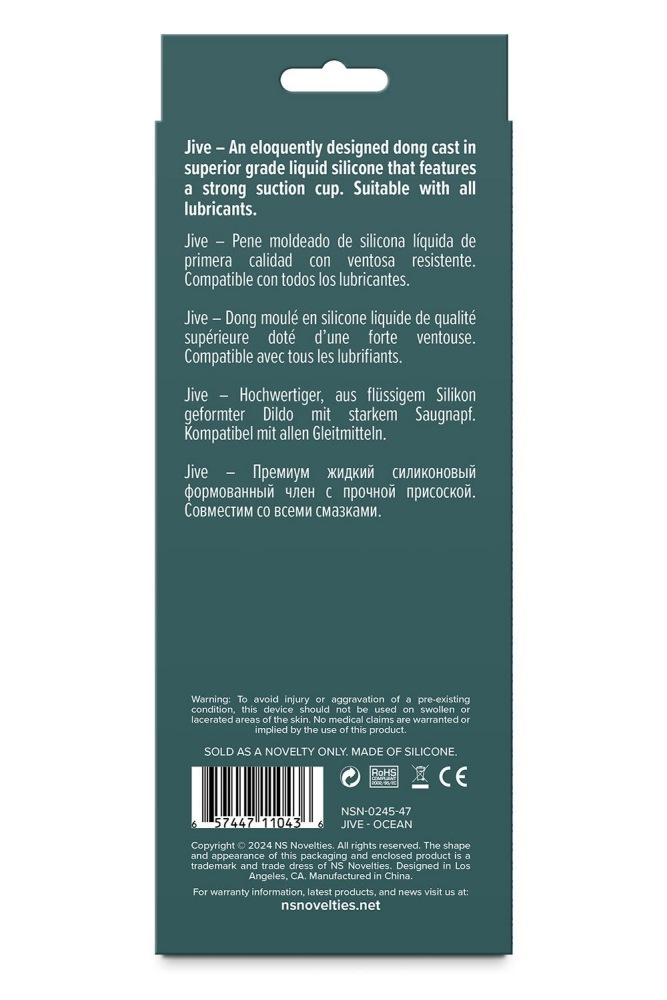 Discover the art of pleasure with Lust-n-Dreams Jive, a beau... NS Novelties - Jive 6" Dildo - Ocean photo-5