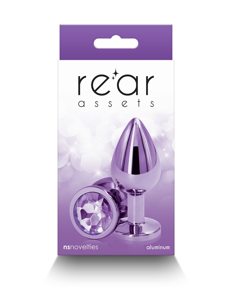 Elevate your anal play experience with NS Novelties' lig... NS Novelties - Rear Assets Anal Plug M - Purple photo-3