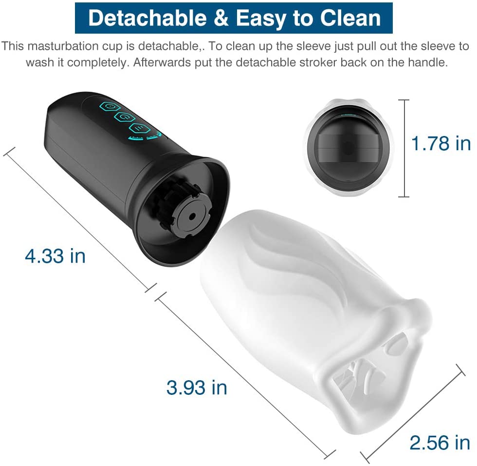 12 Kinds of rotating
Rechargeable Lithium Polymer Battery
B... Secwell - First Class Rotating Masturbator - Black photo-8
