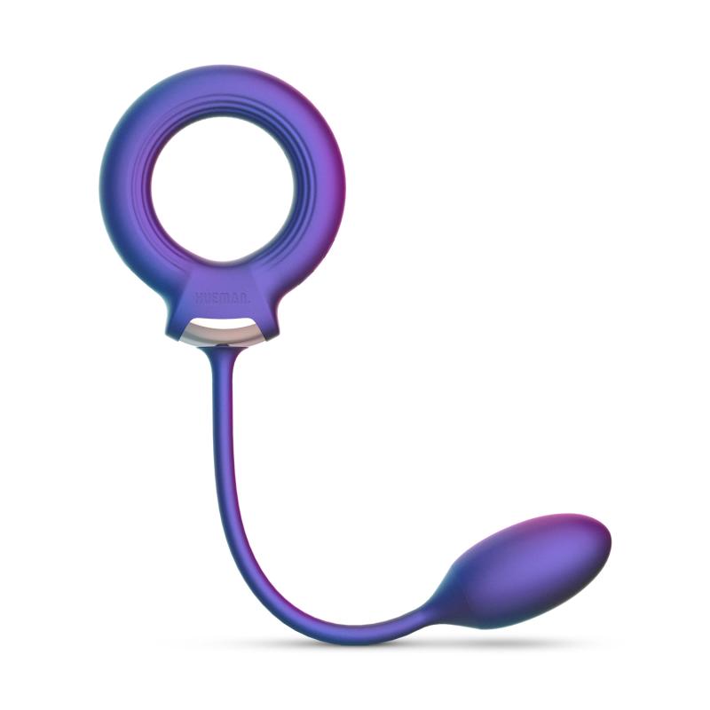 This toy is a must-have addition to your collection because ... Hueman - Cock Ring w Anal Ball - Purple photo-3