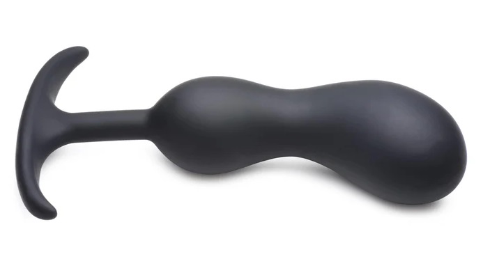 ake a Heavy Hit to your backdoor - this curved comfort plug ... Heavy Hitters - Weighted Prostate Plug L - Black photo-3