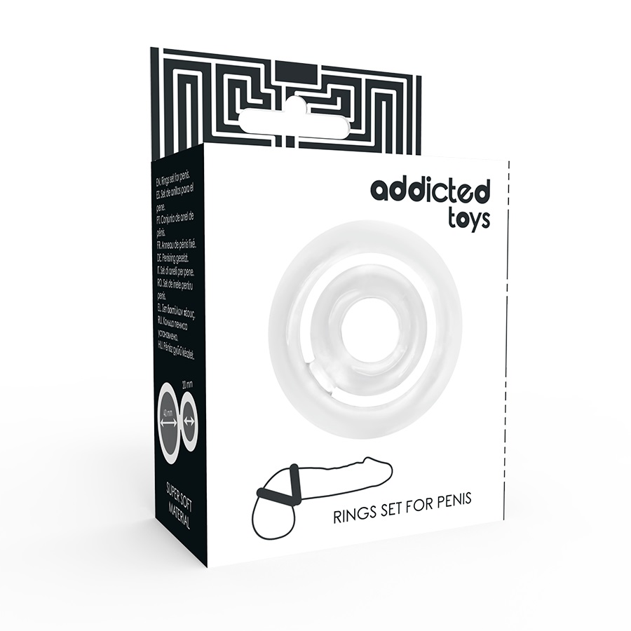Would you like to experience intense pleasure? Then, you hav... Addicted Toys - Potenz C-Ring - Clear photo-3