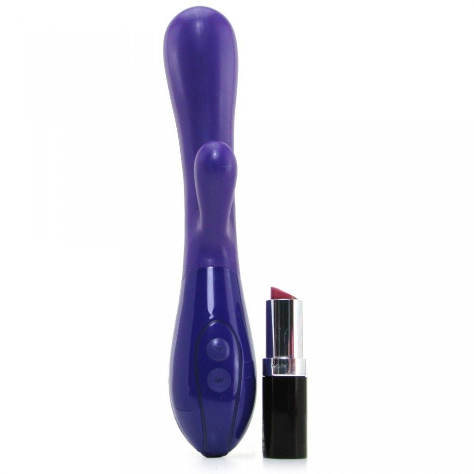 Completely rechargeable, blissfully silky and decadently fun... CEN - Body & Soul Kiss Rubbit Vibrator - Purple photo-4