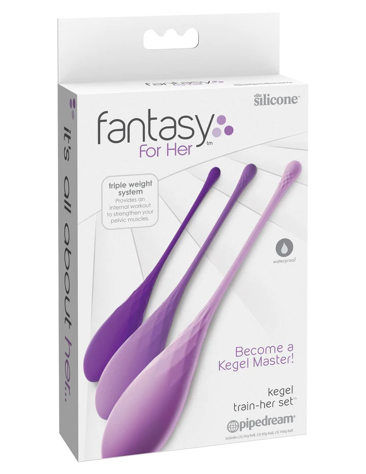 She had started with the lightest kegel train-her almost two... Pipedream - Kegel Train-Her Set - Purple photo-6