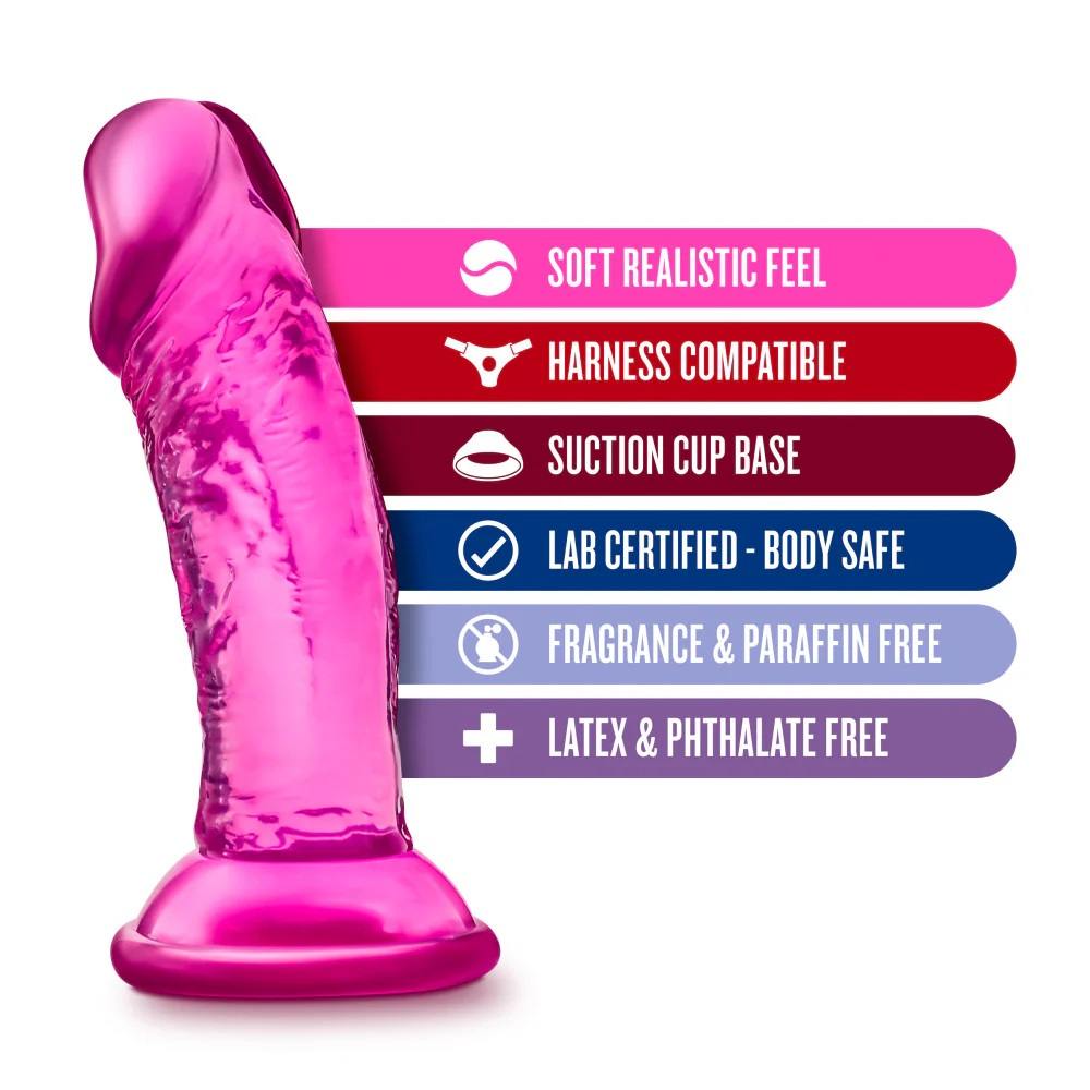Sweet n' Small 4 Inch Suction Cup Dildo delivers realist... B Yours - Sweet Dildo 10cm - Pink photo-3