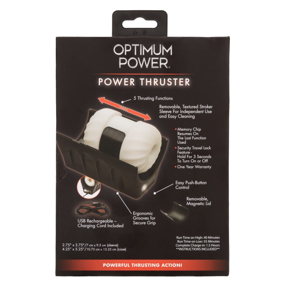 Introducing the Optimum Power Power Thruster, a self-contain... CEN - Optimum Power Thruster Masturbator - Black photo-12