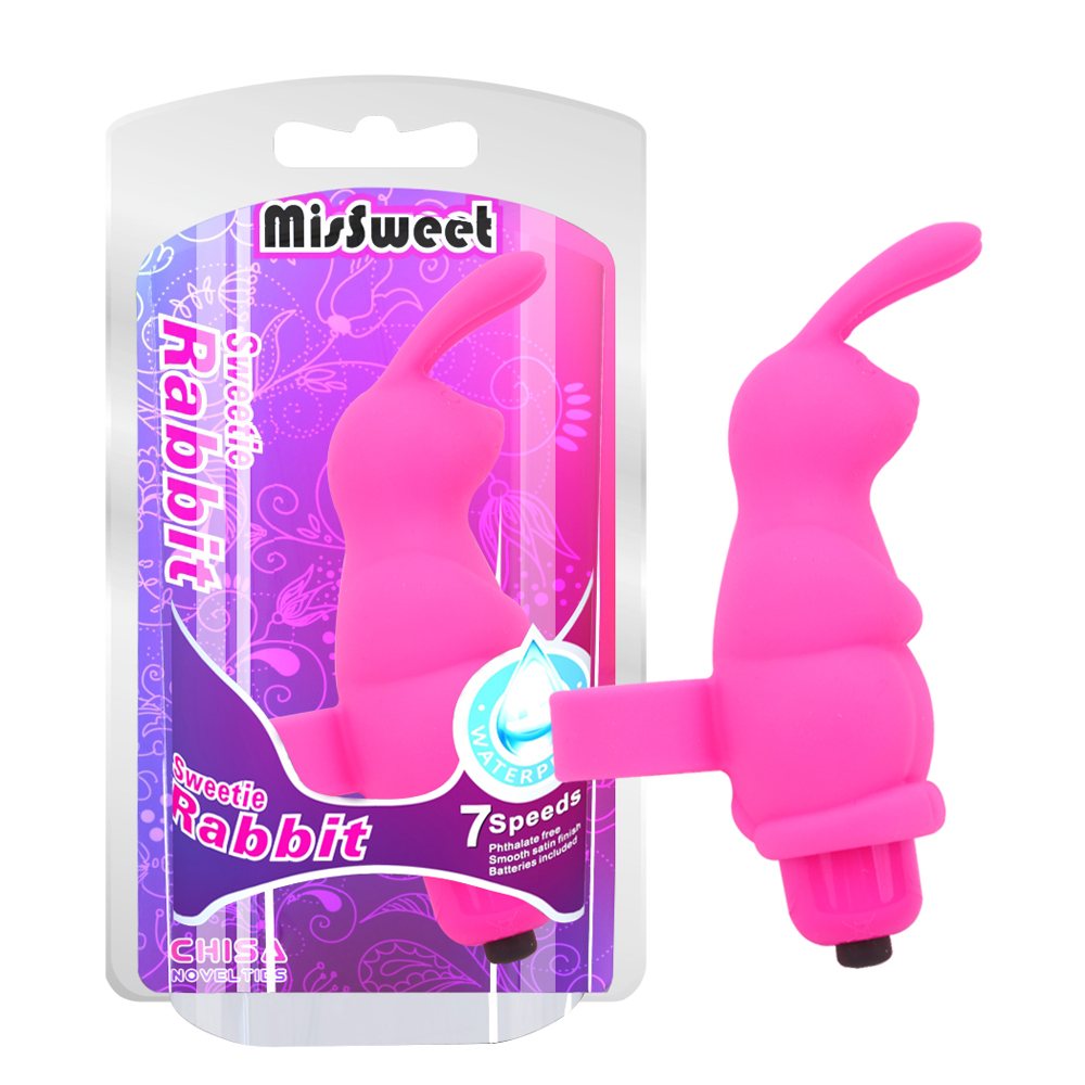 7 Vibrating Functions, Smooth, Waterproof, Phthalates Free.
... Chisa - Sweetie Rabbit Finger Vibe - Pink photo-4