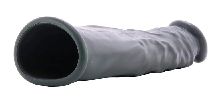 Adds length and girth
Flexible material with realistic veine... Nasstoys - Greatest Extender 7.5" Penis Sleeve - Grey photo-3