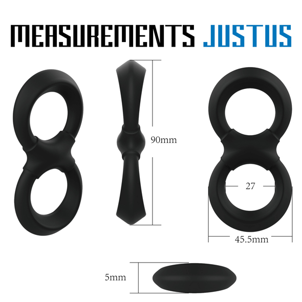ROOSTER JUSTUS is a playful multifunctional, soft silicone, ... Velv'Or - Rooster Justus Ring - Black photo-6