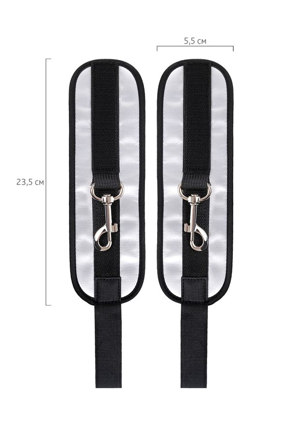 Cuffs are made of genuine leather with a velour lining. Nick... Anonymo - Handcuffs - Silver photo-10