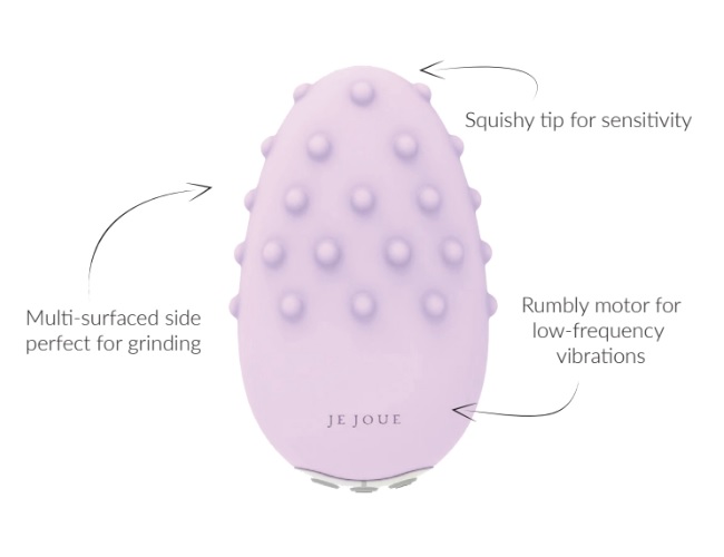 Introducing renowned Mimi but with an enticing twist.
Mimi D... Je Joue - Mimi Deux Multi-Surfaced Vibrator - Lilac photo-4