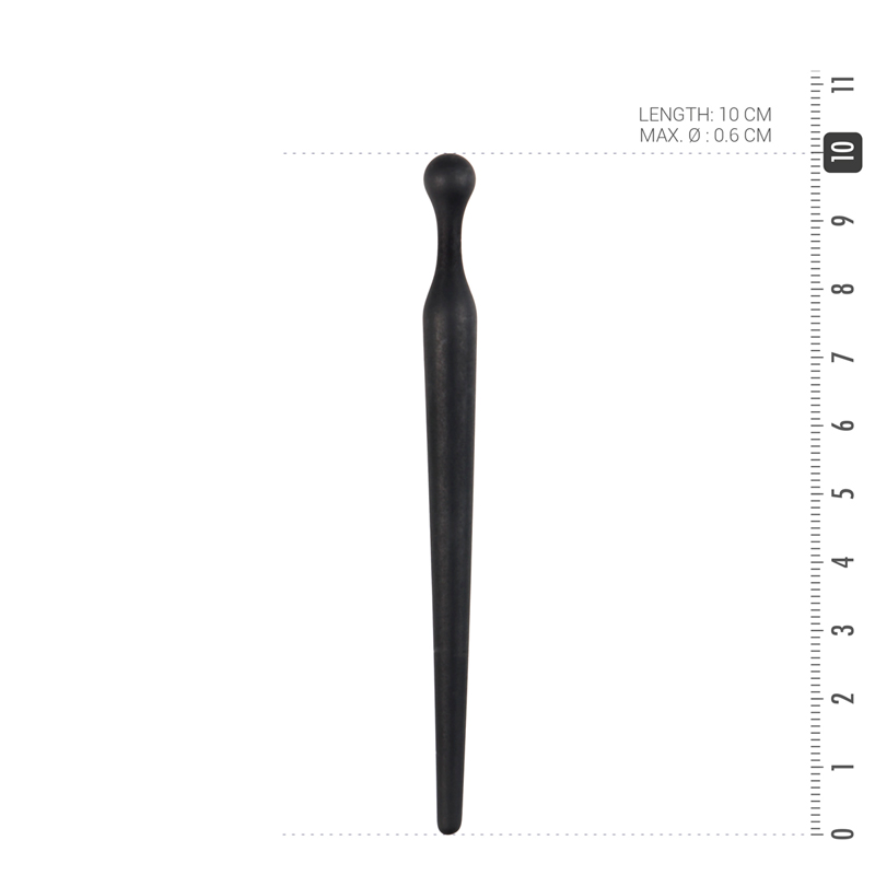 Do you like a good stimulation of your urethal? Then this di... Sinner Gear - Smooth Silicone Penis Plug - Black photo-4