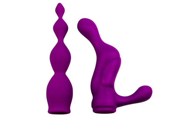 Mini Double ended vibrator with optional removable dildo she... Adrien Lastic - 2X Double Ended Vibrator photo-3