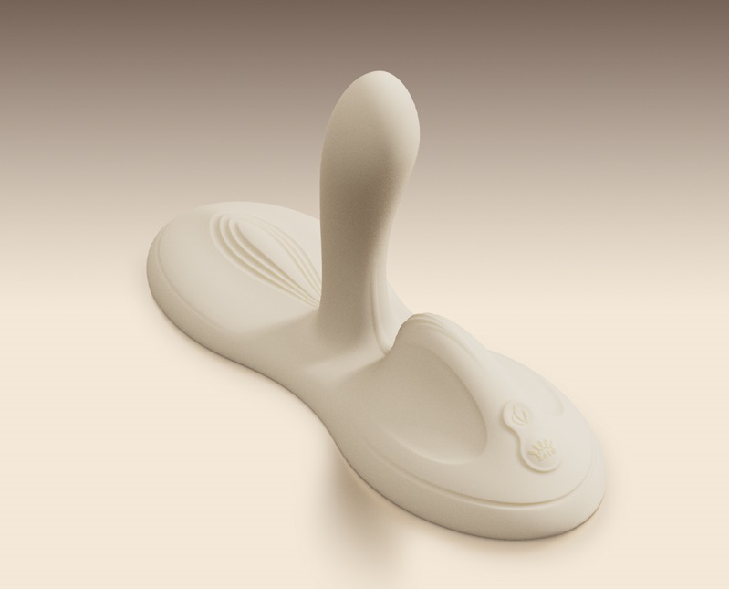 FLORA is a new hands-free sit-down massager launched in 2024... Zalo - Flora APP Vibro Pad - Ivory White photo-8