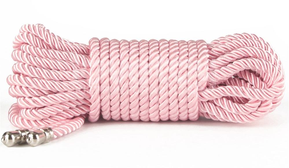 Elevate your bondage artistry with the Rebellion Reign Rose ... Lovetoy - Rebellion Reign Silky Bondage Rope 10m - Pink photo-8