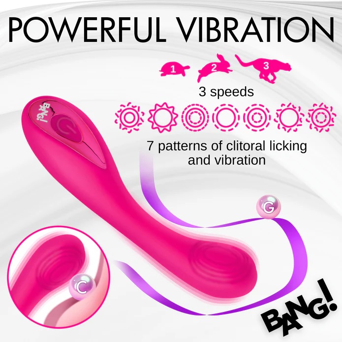 Get the power and pleasure right where you want it with this... Bang! - G-Spot Vibrator - Pink photo-4
