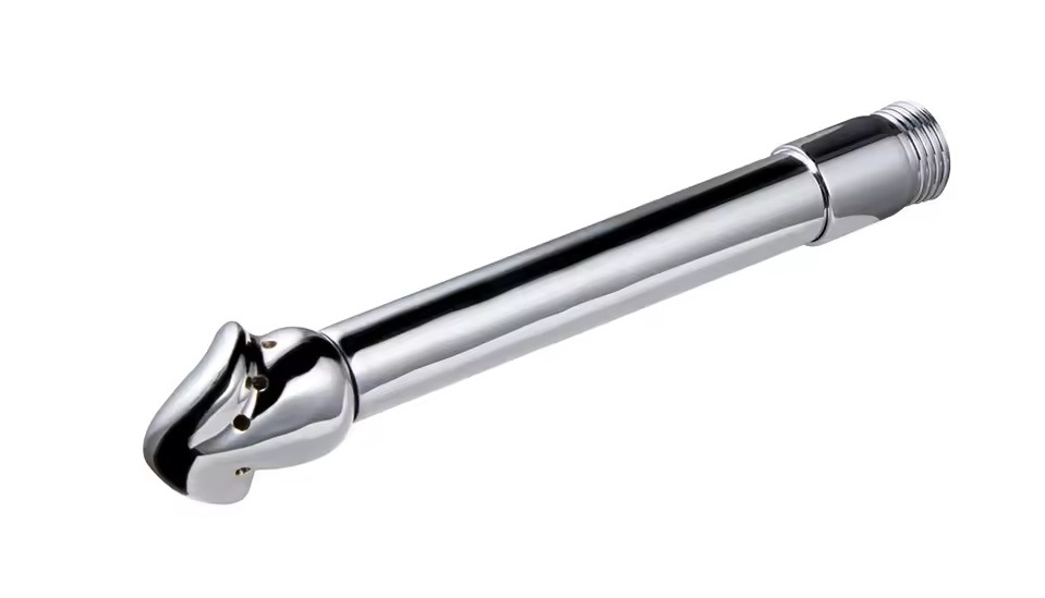 Metal glans anus irrigator enema and back court cleaner
Mat... MT - Glans Anal Enema Shower - Silver photo-3