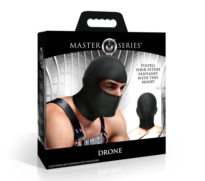 Step into a world of absolute control and submission with Th... Master Series - Drone Hood - Black photo-5