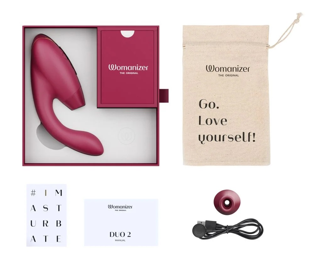 簡介
Womanizer DUO 2 是一款高端雙重刺激按摩器,將創新的 Pleasure Air 陰蒂吸啜技... Womanizer - DUO 2 陰蒂吸啜及G點按摩器 - 酒紅色 照片-11