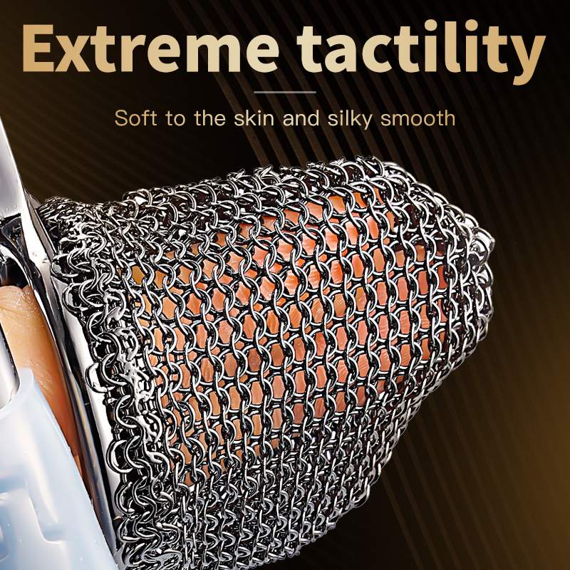 Porous and breathable metal lock with MAX cooling power and ... Sevanda - Hauberk Chastity Cage L - Black photo-16