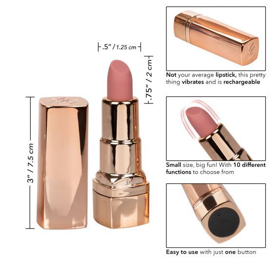 With 10 intense functions of vibration, pulsation, and escal... CEN - Hide & Play Lipstick Vibe - Nude photo-7