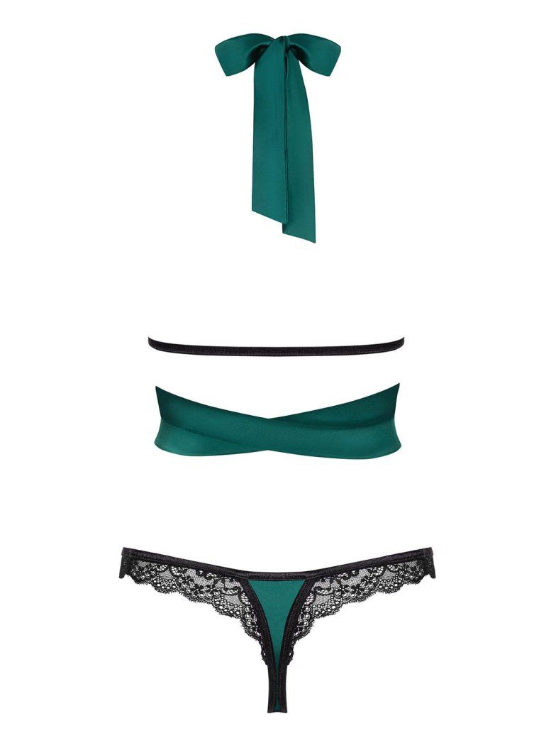 We have something very sensual for you, but a bit spicier th... Obsessive - Sensuelia 2 pcs Set - Green - S/M photo-8