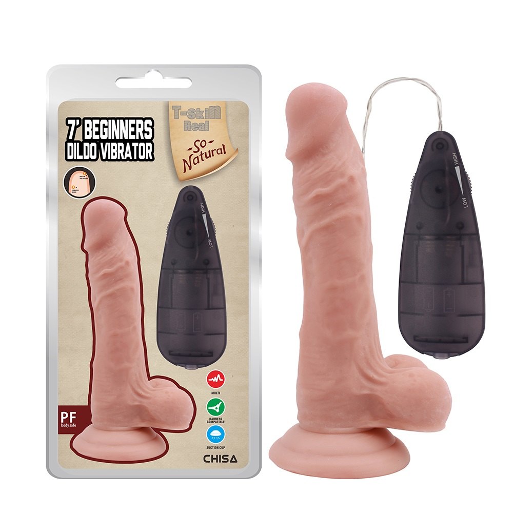 Anti-bacterial, Multi-Speed Vibration, Dual Density.
Materi... Chisa - 7" Beginners Vibro Dildo - Skin photo-3