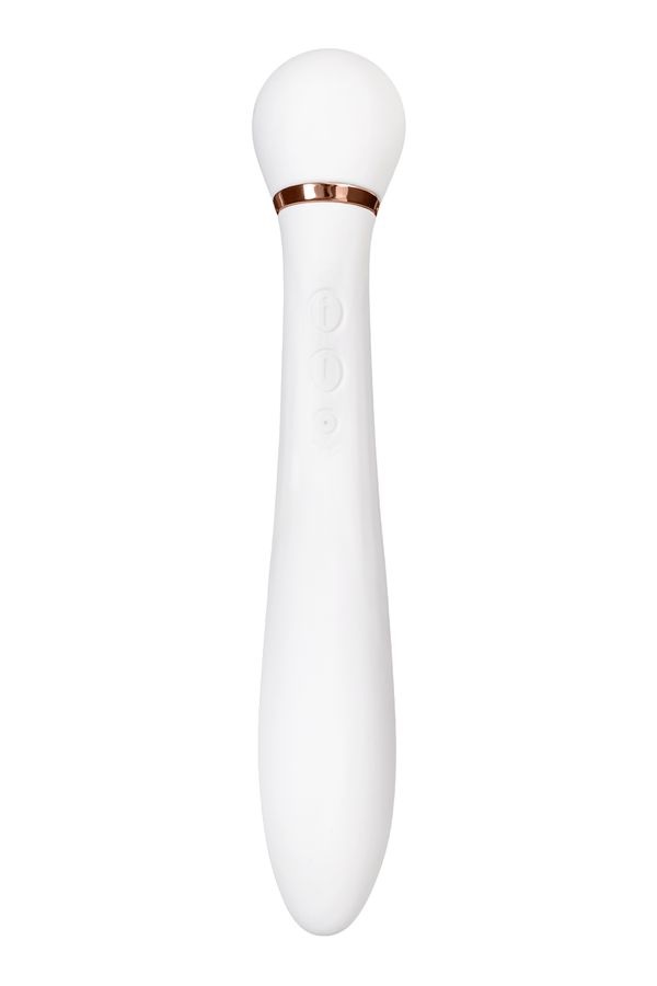Vibrator with air-pulse stimulation. The graceful and gentle... Flovetta - Jasmine Air-Pulse Stimulator - White photo-5