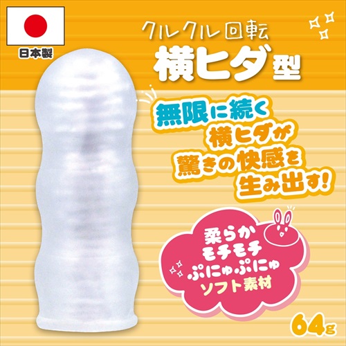 Large horizontal folds stimulate you continuously from all d... Magic Eyes - Kurukuru Folds Pocket Masturbator photo-4