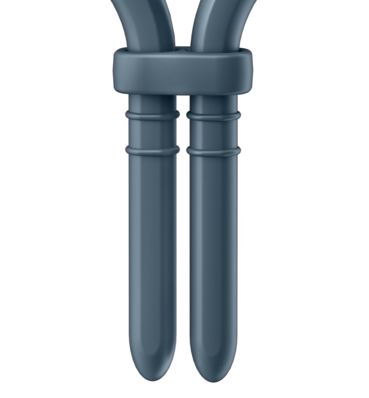 Made from silicone, the size-adjustable Satisfyer Bullseye r... Satisfyer - Bullseye Ring - Dark Blue photo-7
