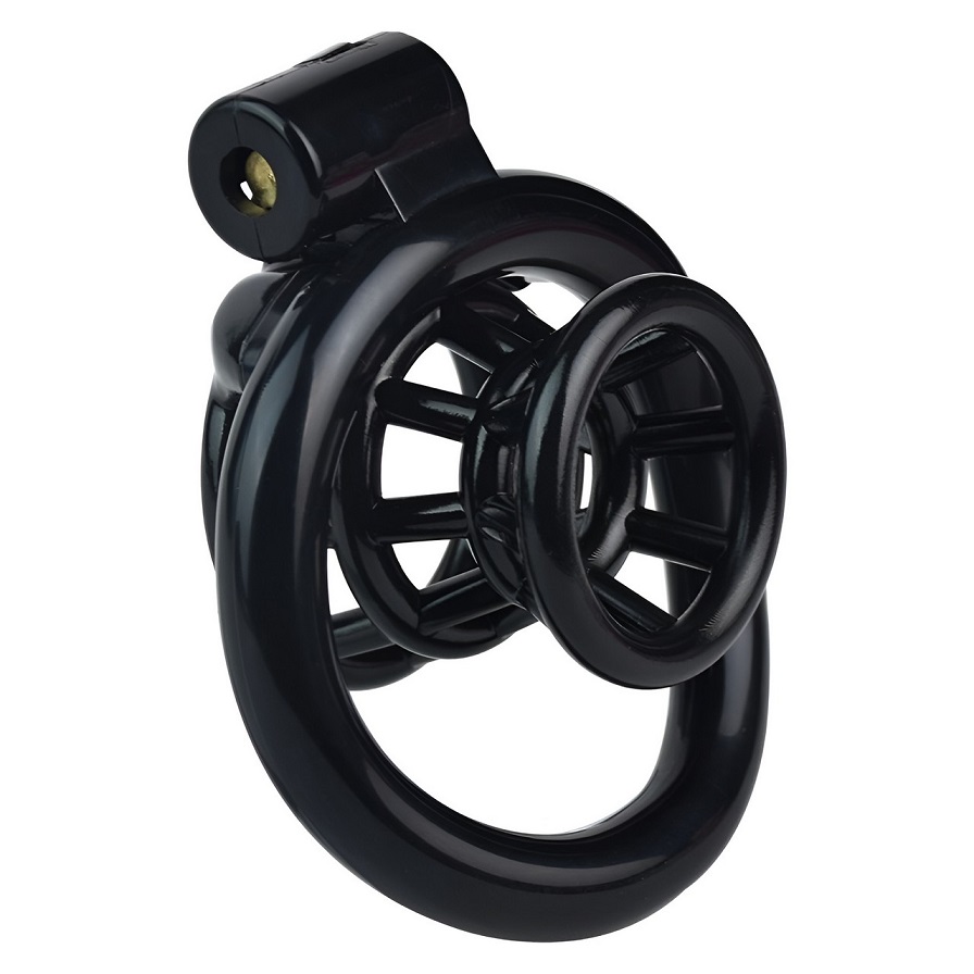 Material: 3D print resin
Size:
A Circular inside diameter: 3... FAAK - Resin Chastity Cage 217 - Black photo-4