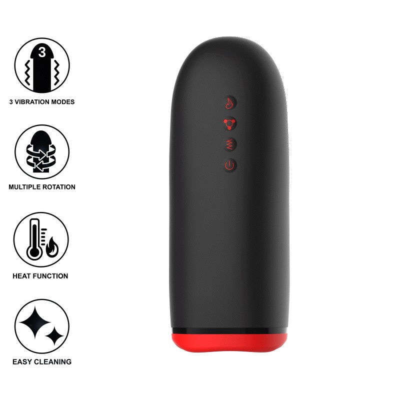 Experience a new level of pleasure with the SPIN-X male mast... Jamyjob - Spin-X Heating Vibro Masturbator photo-7