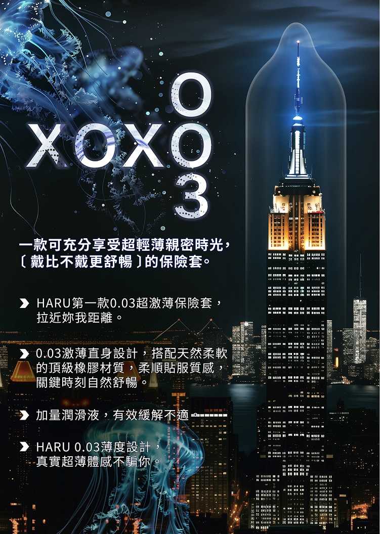 "Sex is part of nature. I go along with nature." -... HARU - 0.03 XOXO Thin Condom 4's Pack photo-3