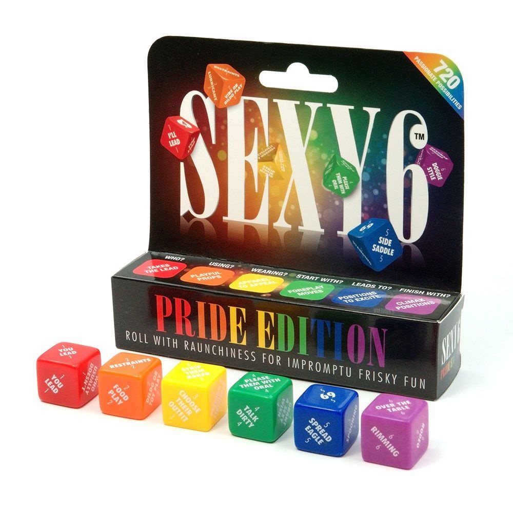 Roll with Raunchiness for Impromptu Frisky Fun. Shake up you... Creative C - Sexy 6 Dice Pride Edition photo-3
