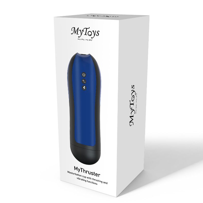 MyThruster is an innovative masturbation cup with thrusting ... MyToys - MyThruster - Blue photo-11