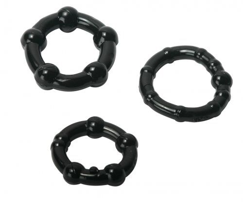 Trinity Vibes - Performance Erection Rings - Black photo
