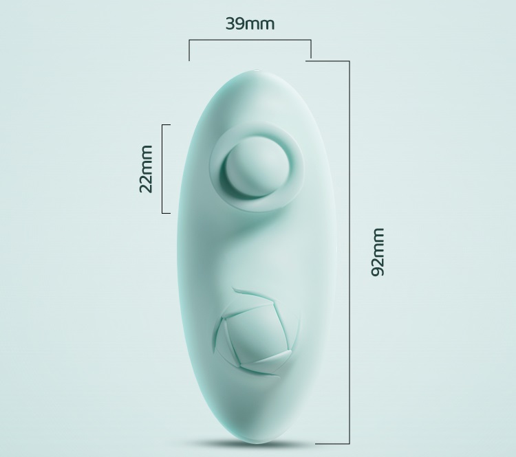 Hitting and vibrating functions with APP control
Body-safe s... Erocome - Seahorse Mini APP Panty Vibrator - Blue photo-15
