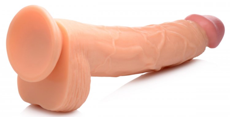 This deep penetrating Hung Harry dildo is perfect for fillin... Master Cock - Hung Harry 11.75" Dildo w Balls - Flesh photo-8