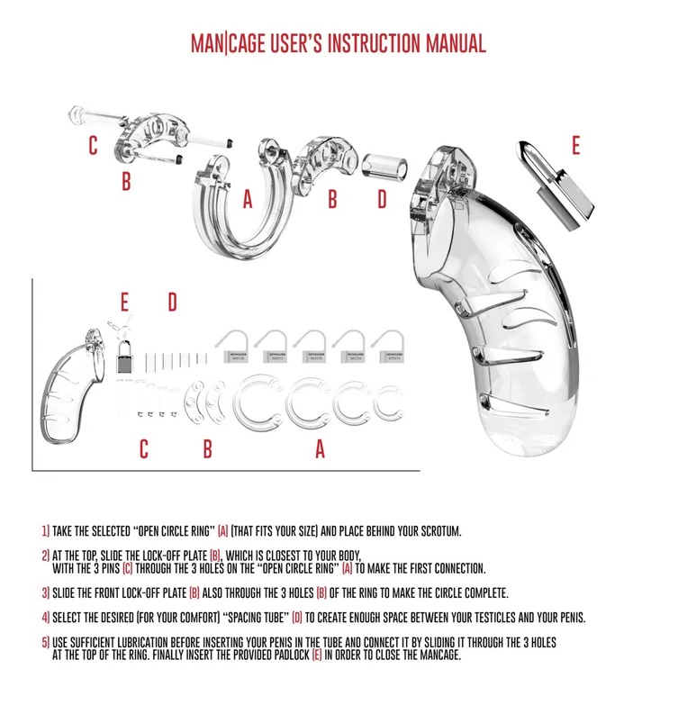 ManCage Chastity Cages are manufactured from high-grade poly... ManCage - Chastity Cage #2 - Clear photo-3