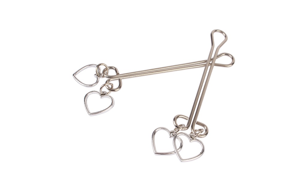 Nipple Play, Easy to Wear, Non-Piercing
Material: Stainless... Chisa - Heart Nipple Clamps photo-3