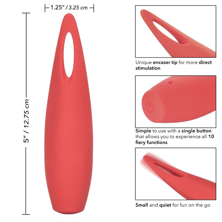 CalExotics Red Hot Spark packs intense multi-function vibrat... CEN - Red Hot Spark Heat Vibe photo-7