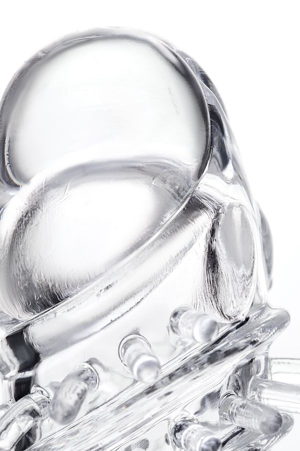Turn your penis into an incredible source of pleasure with t... A-Toys - Fril Vibro Sleeve 13.4cm - Clear photo-6