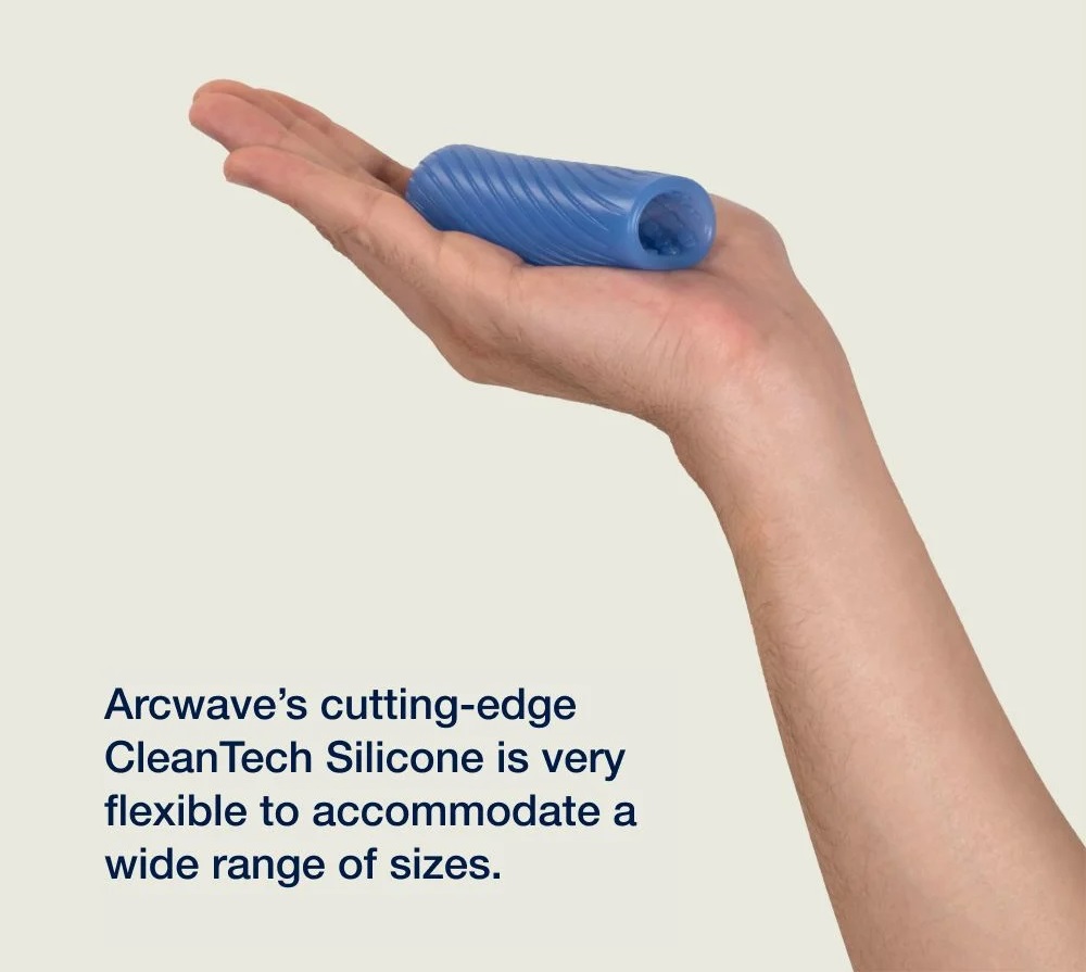 Ghost is a skin-soft silicone toy with a trick up its sleeve... Arcwave - Ghost Flip IT Pocket Stroker - Blue photo-2