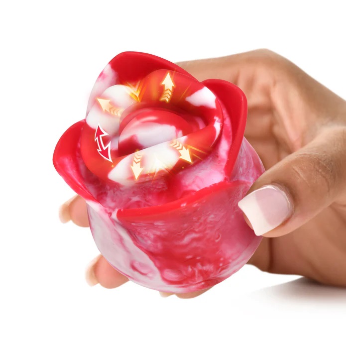 This silicone rose is about to become your new best friend, ... Lickgasm - Sweet Kiss Clitoral Stimulator - Swirl photo-2